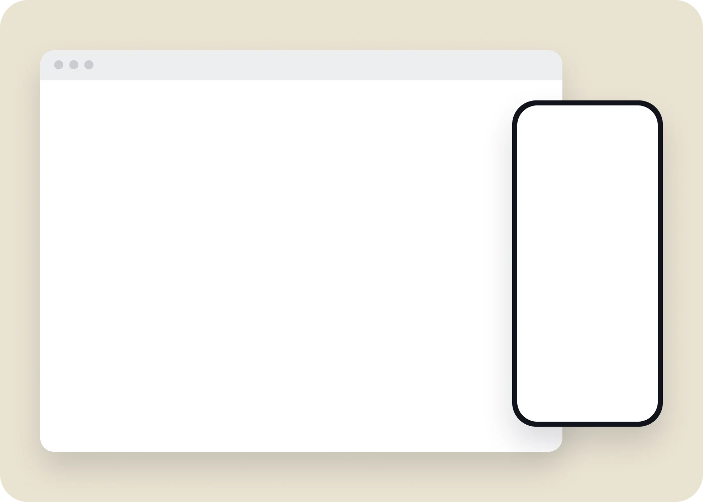 Exercise tracker on desktop and mobile